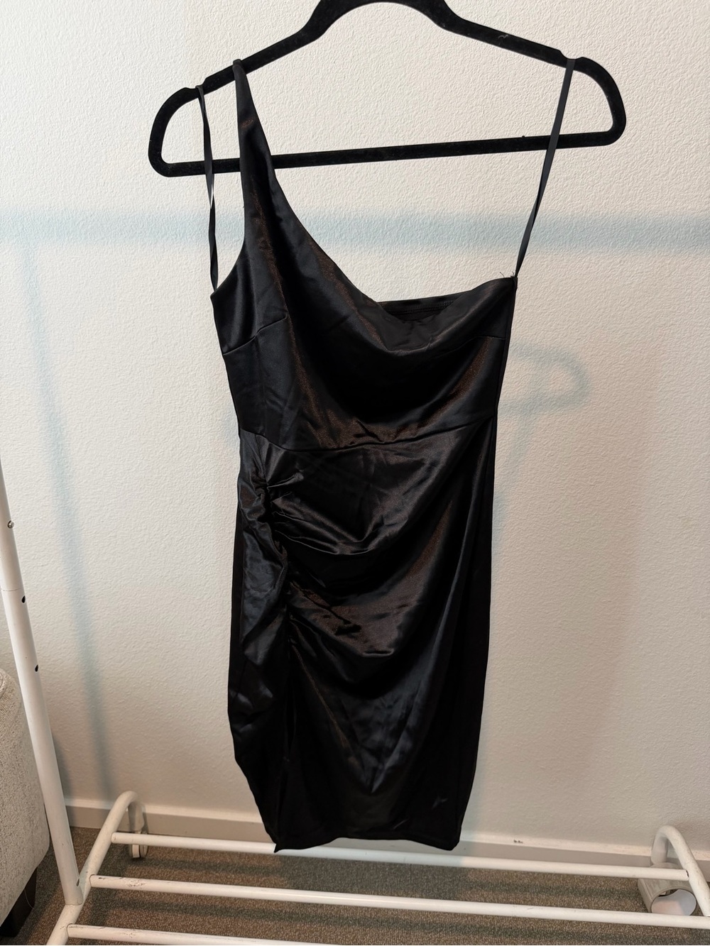 Windsor Black Slip Dress with Thin Straps